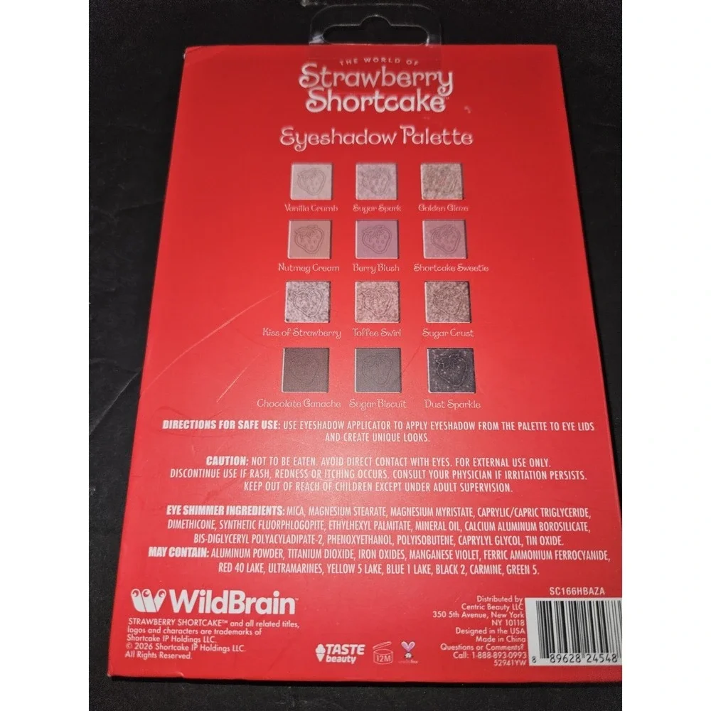 Tasts Beauty Strawberry Shortcake Eyeshadow Palette  New 12 Colors!